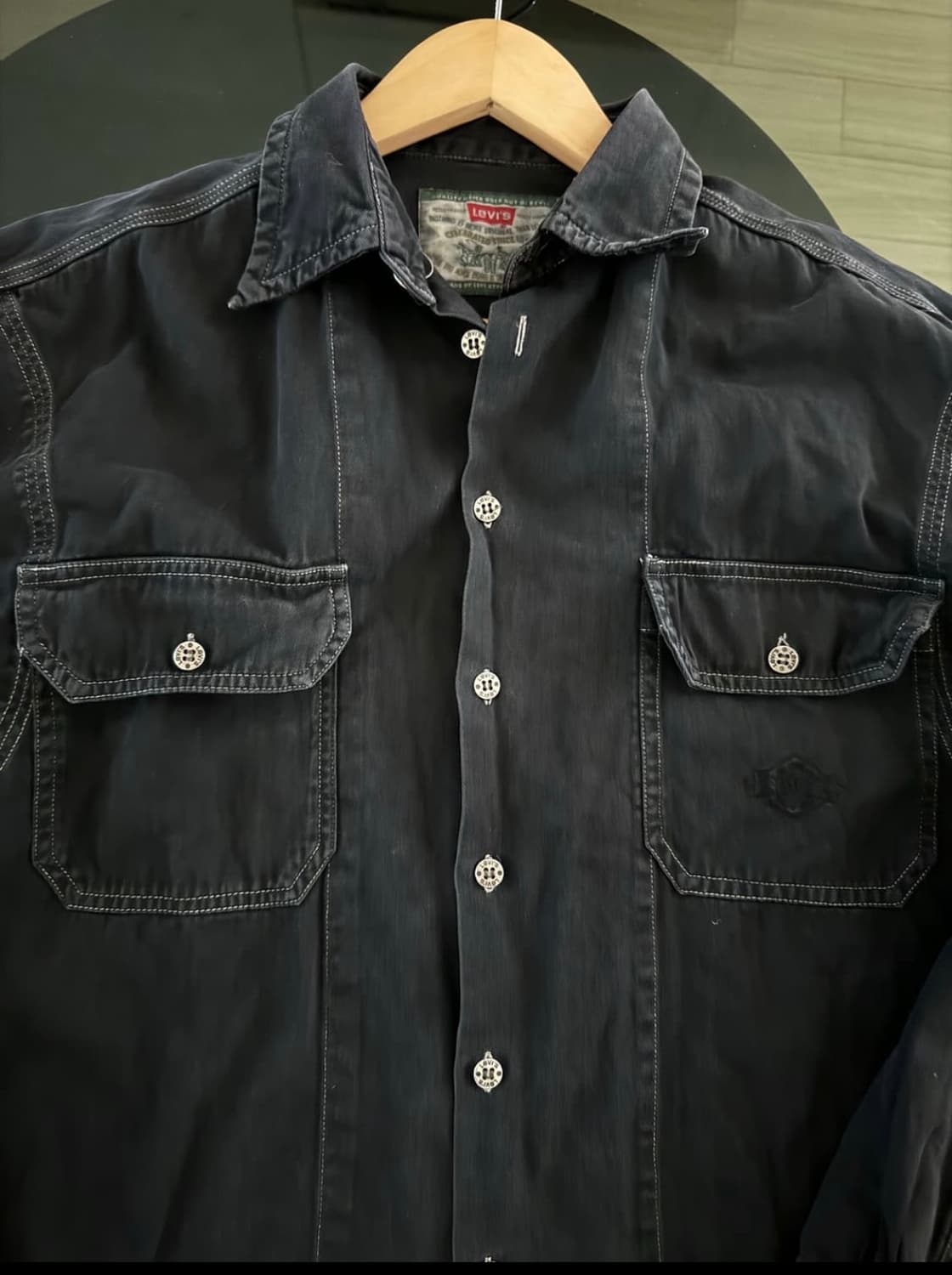 리바이스 빈티지 코튼 블랙 셔츠 상품이미지1