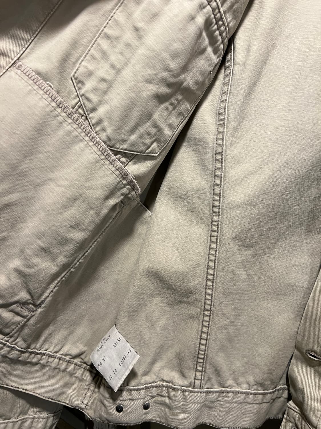 [2XL]00's 리바이스 유럽 블랙탭 70503 데님 트러커 자켓 상품이미지7