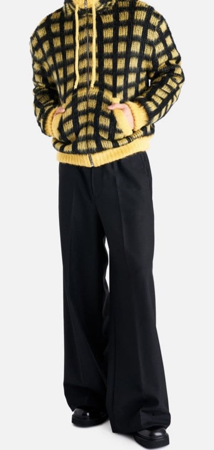 마르니 체크 니트 후드집업 46 황금사이즈 엑소 찬열 착용 상품이미지5