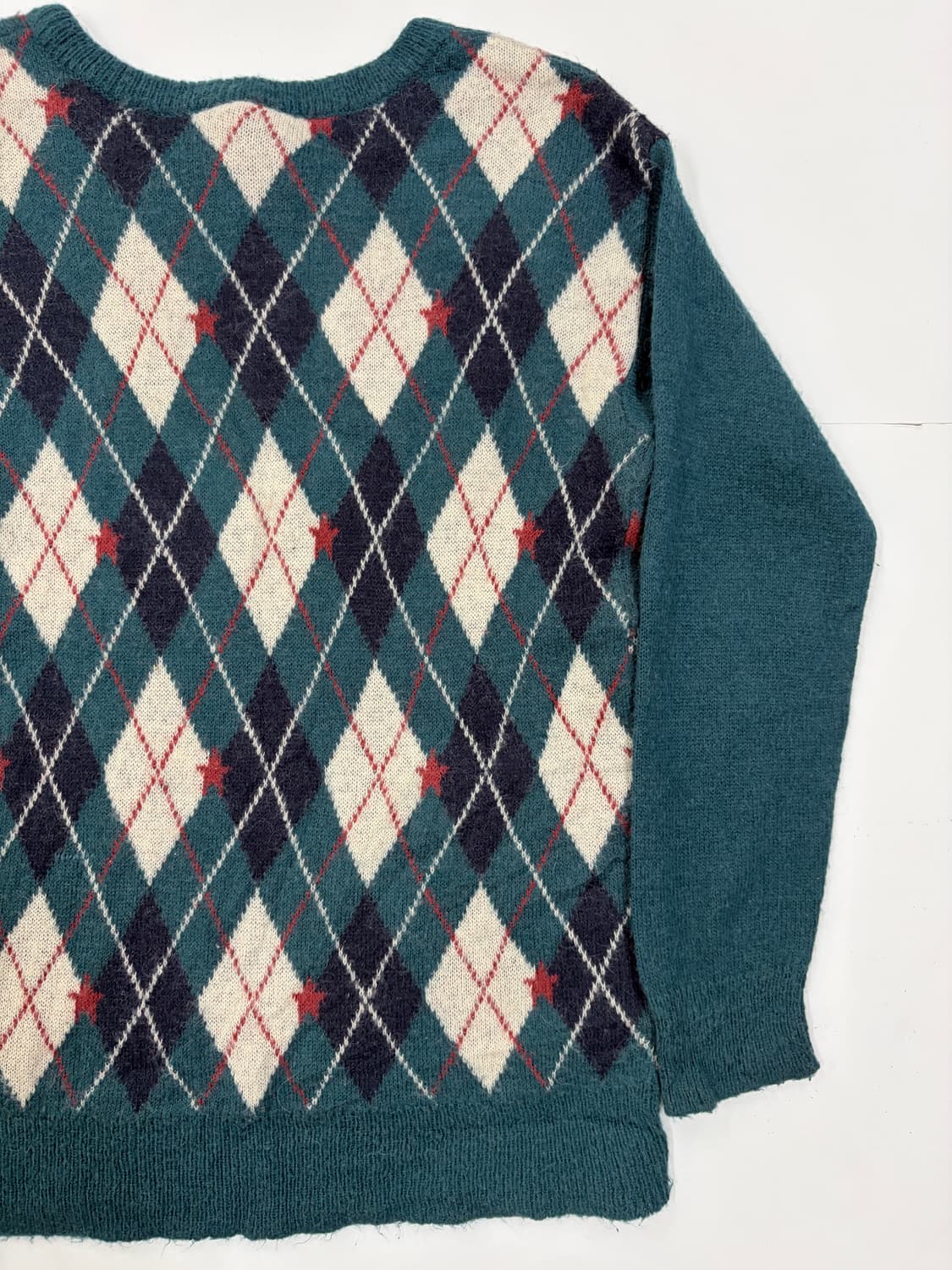 JV 빈티지 아가일 니트 상품이미지5