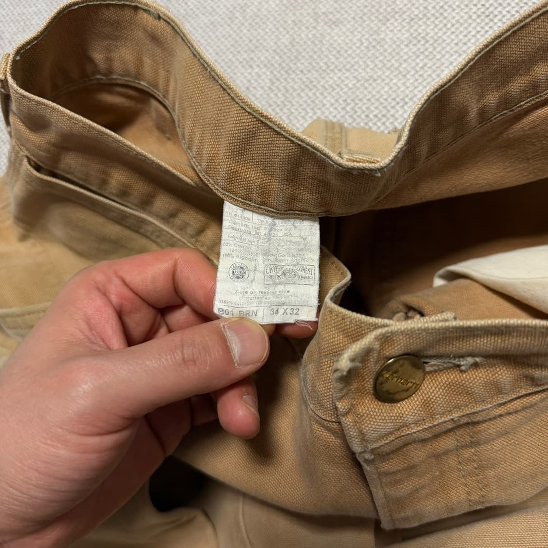 USA 칼하트 더블니 카펜터 빈티지 워크 팬츠 상품이미지3