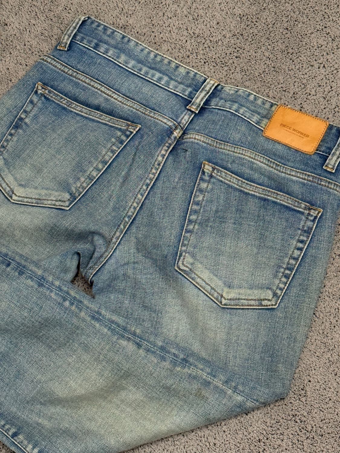 (30) 피스워커 연청 데님 팬츠 상품이미지3