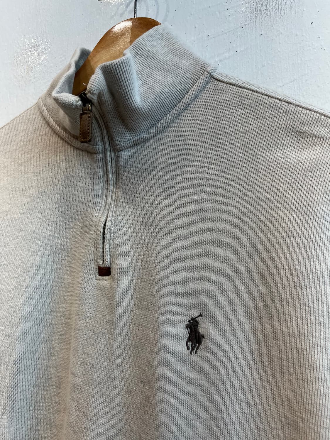 폴로랄프로렌 반집업 맨투맨 오트밀 M 상품이미지2