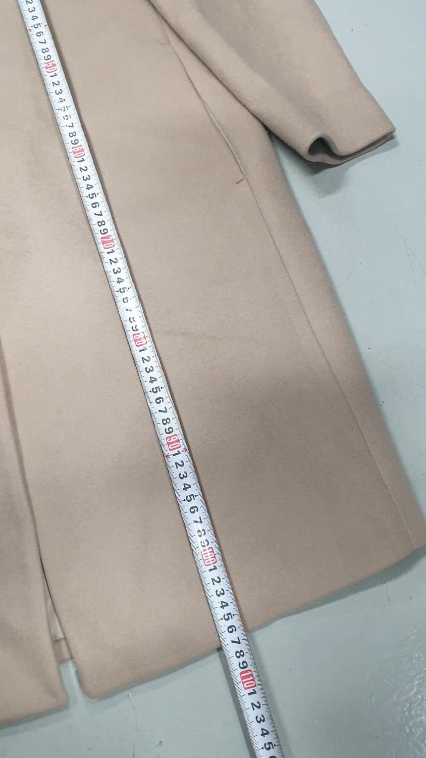 쿠어 베이지색롱코트 상품이미지4