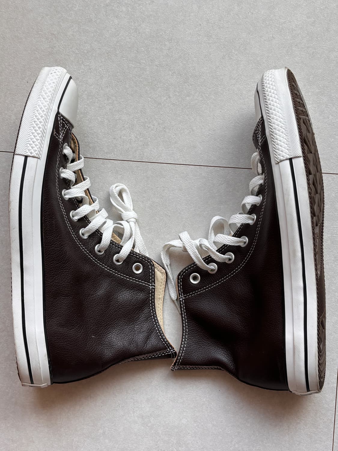 컨버스 올스타 레더 하이 브라운 290 상품이미지5