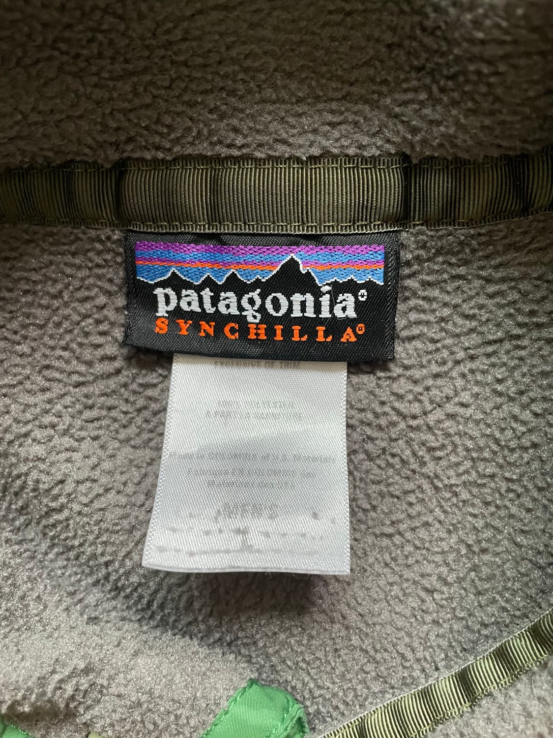 파타고니아 신칠라 그레이 그린 rare patagonia 빈티지 상품이미지3