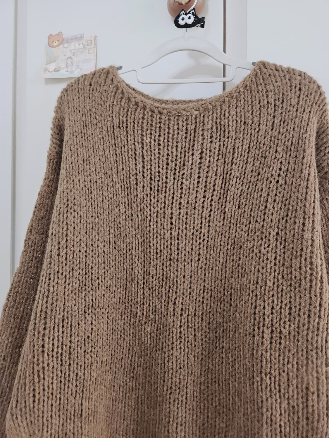 [새상품] 루즈핏 보트넥 청순 벌룬 니트 상품이미지4