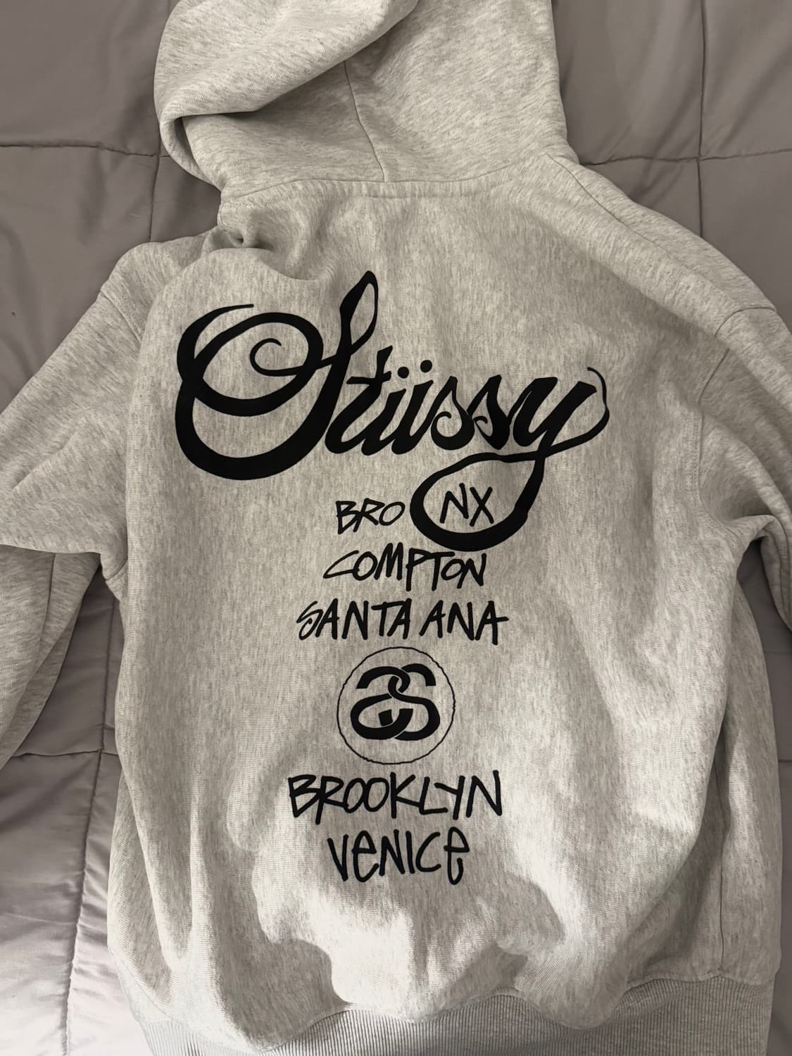 스투시 월드투어 에쉬헤더 후드티 상품이미지1