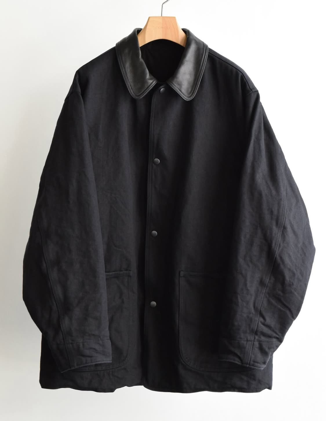 [3] 코모리 25aw 데님 레더 워크 자켓 상품이미지1