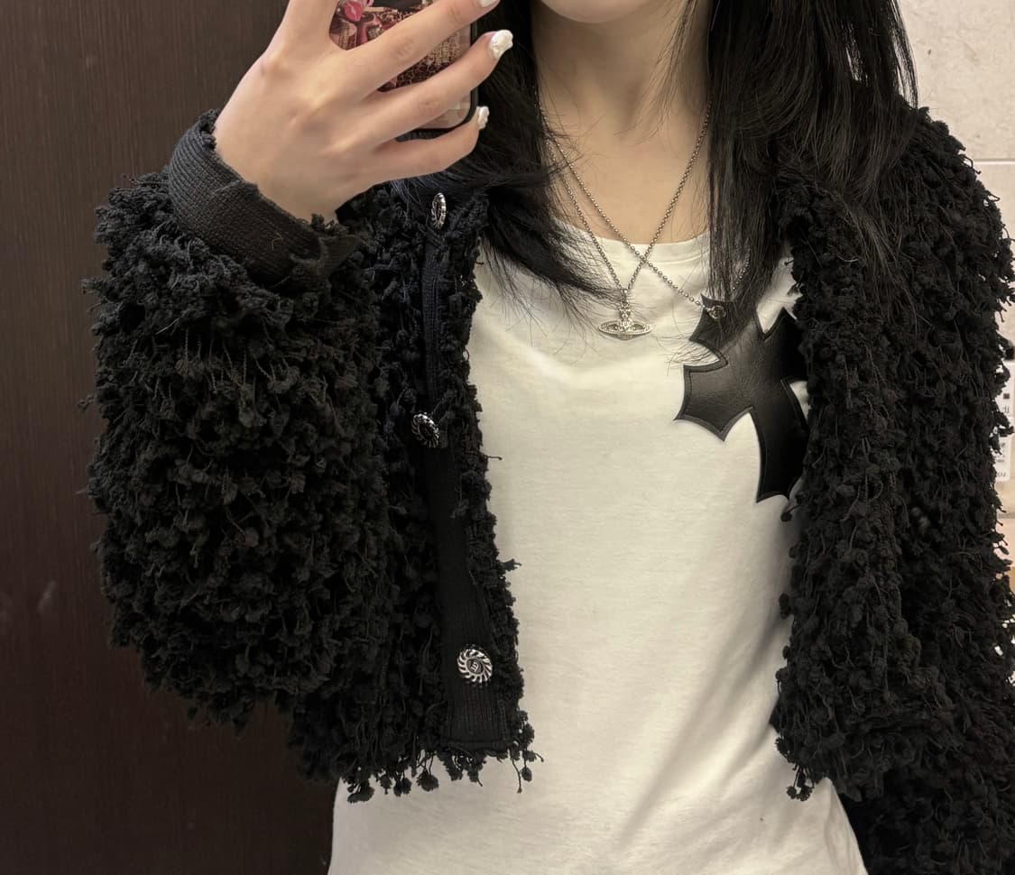 일리오 화이트 크로스 탑 (보풀 하자o) 상품이미지2