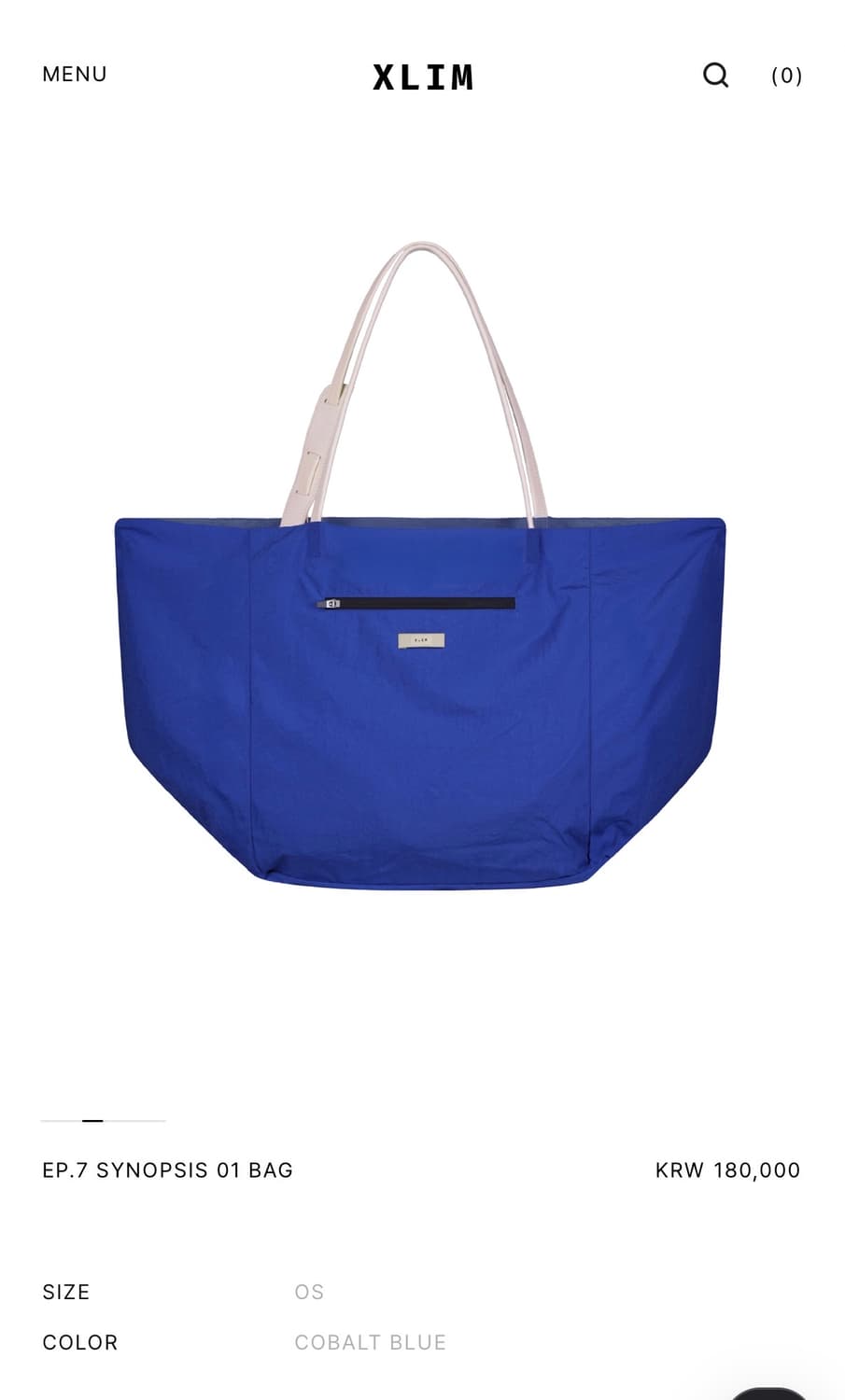 Xlim EP.7 SYNOPSIS 01 BAG COBALT BLUE 상품이미지3