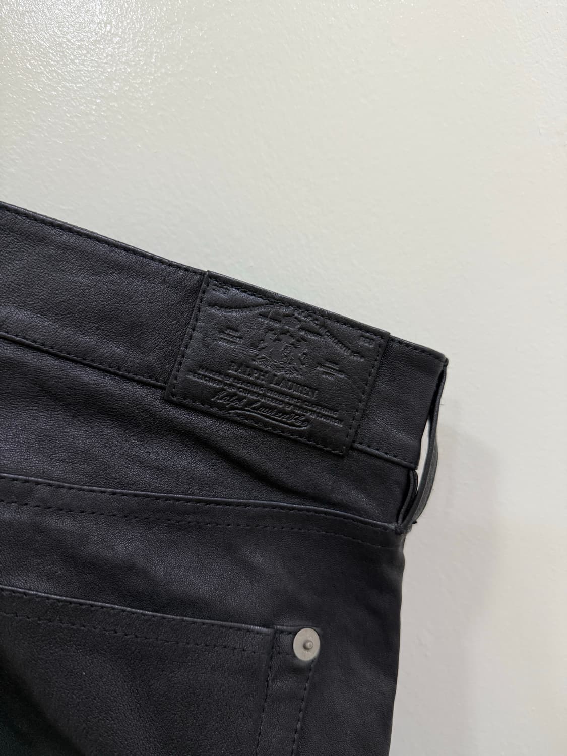 폴로랄프로렌 레더 팬츠 정품 상품이미지4