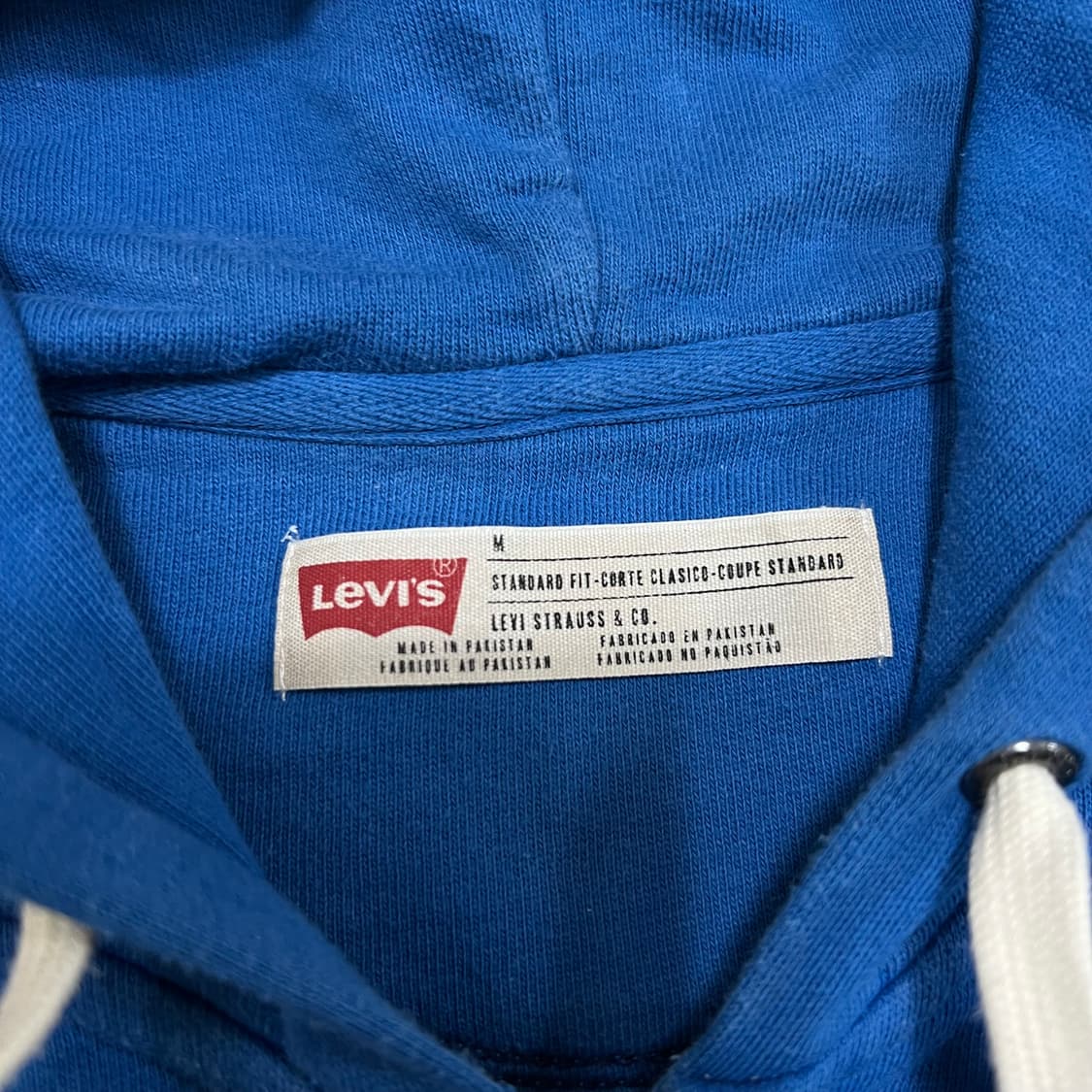 리바이스 캘리포니아 자수 빅로고 후드집업 [블루] M/95 상품이미지4
