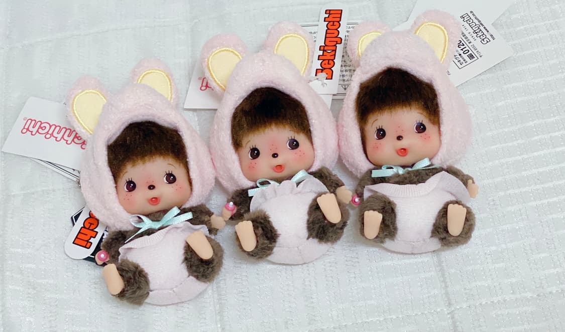 몬치치 베비치치 토끼 애니멀 키링 상품이미지2