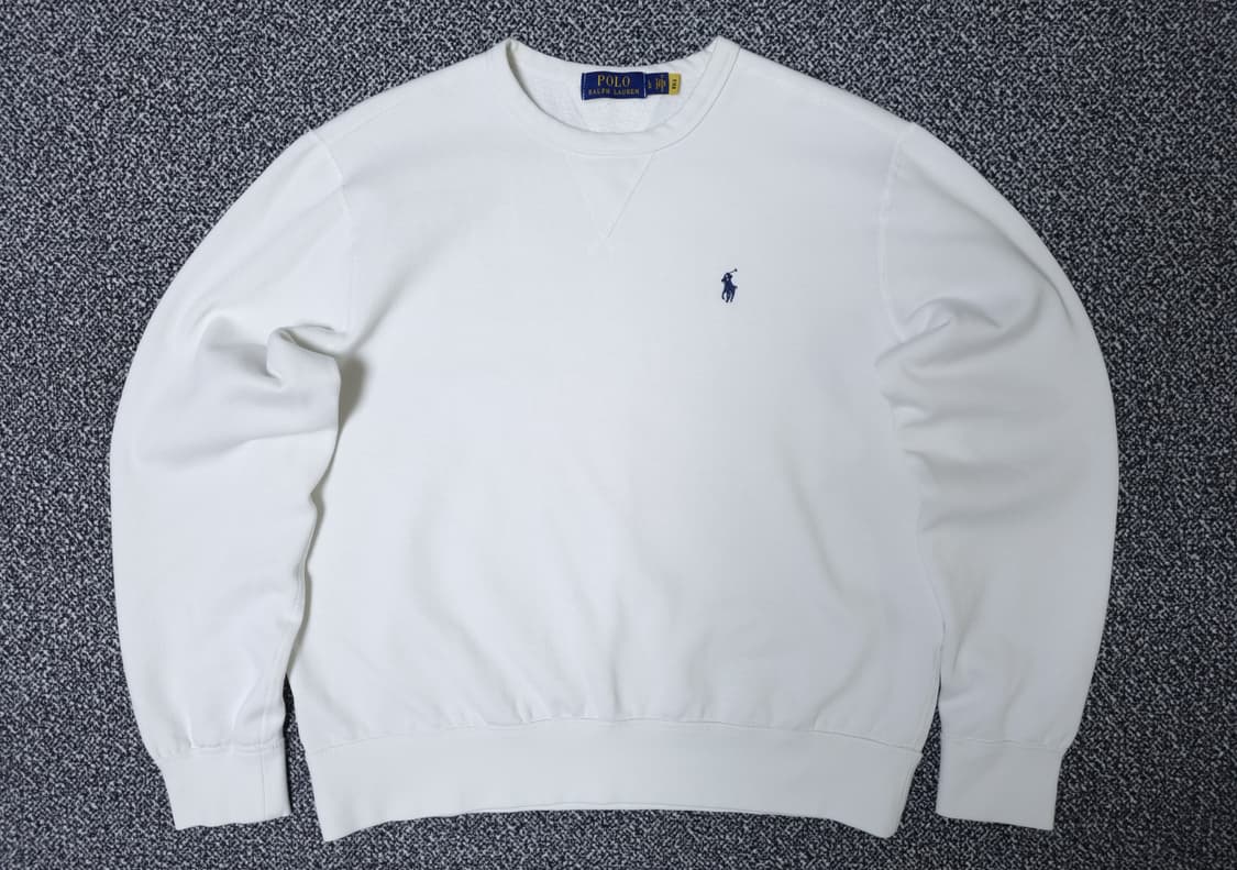 [무료배송][100]폴로 남성용 기모 맨투맨 긴팔티 상품이미지1