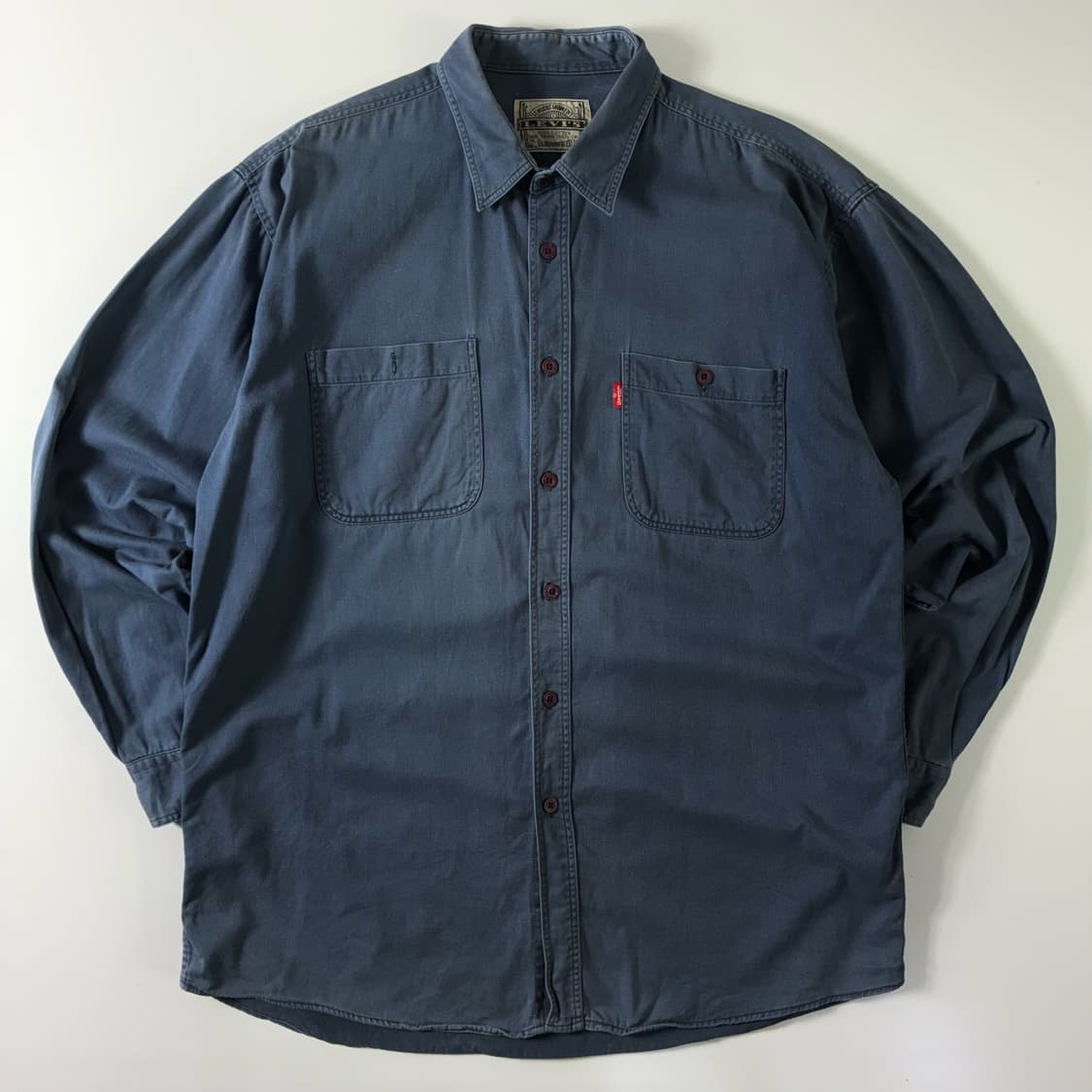 Levi's  리바이스 90,s 레드탭 코튼 네이비 셔츠  상품이미지1