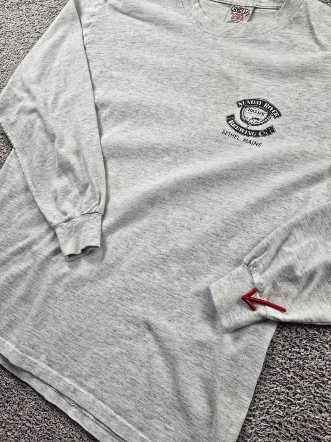 90's USA 오네이타 썬데이리버 싱글스티치 롱슬리브 (L)/11356 상품이미지4