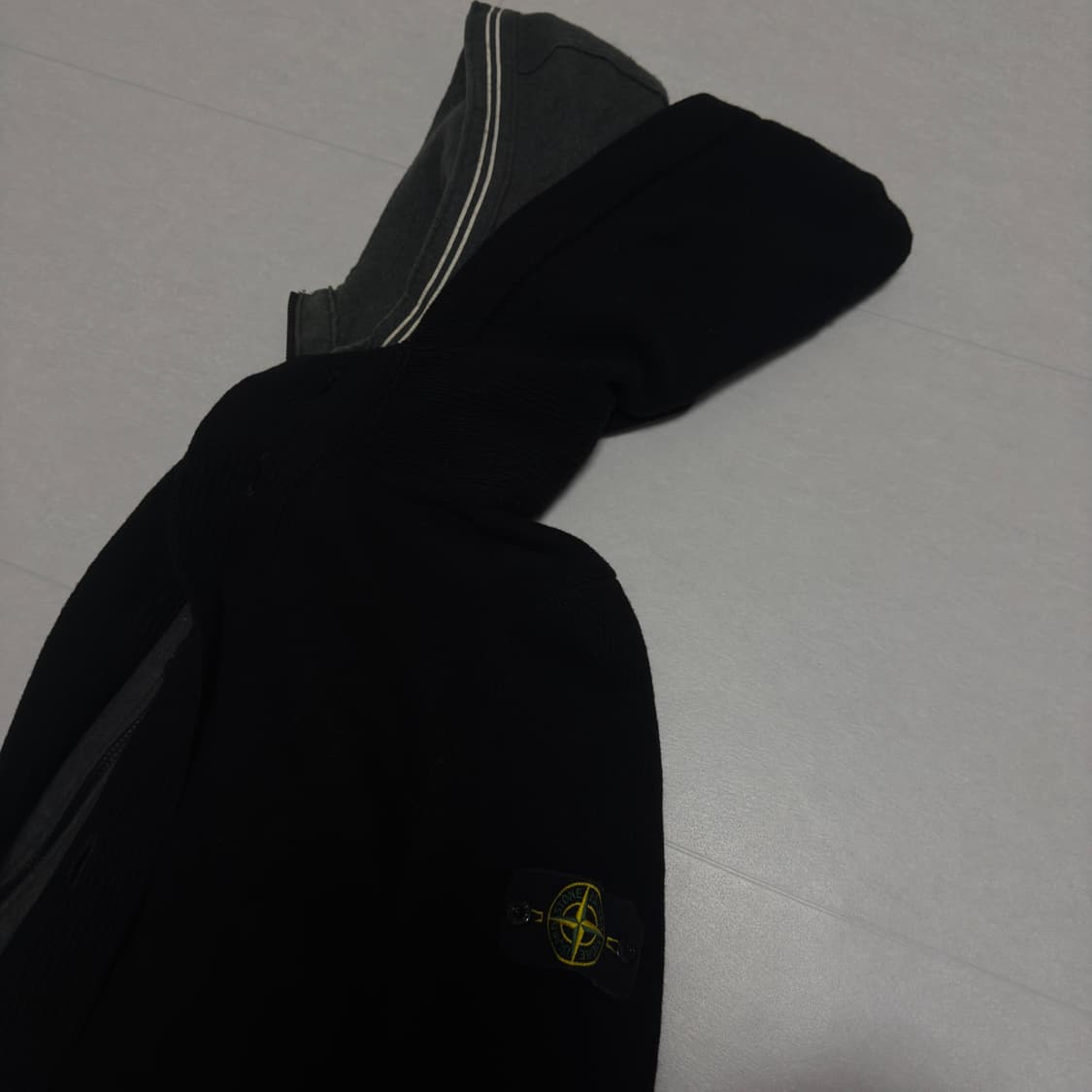 [레어, L] 00‘s 스톤아일랜드 아카이브 더블 후드 버튼 니트집업 상품이미지7