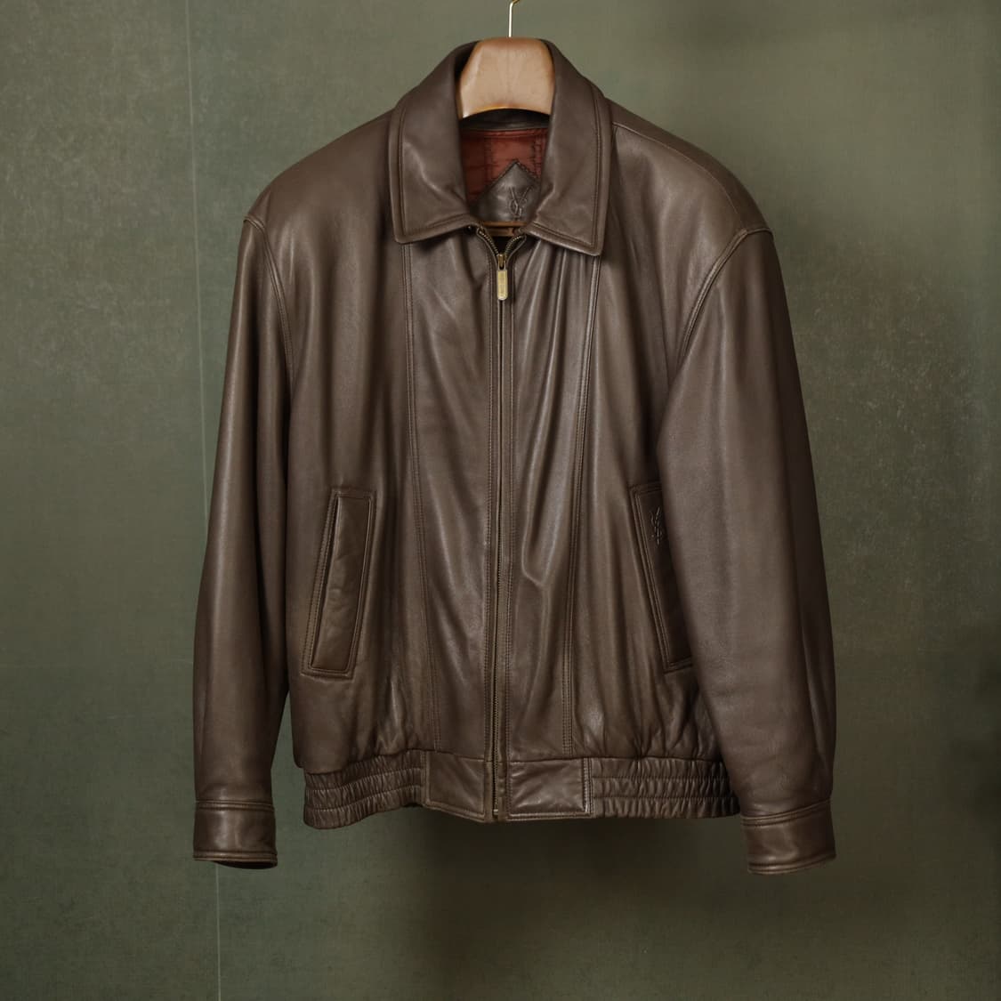 YSL 입생로랑 램스킨 퍼 탈부착 레더자켓 상품이미지2