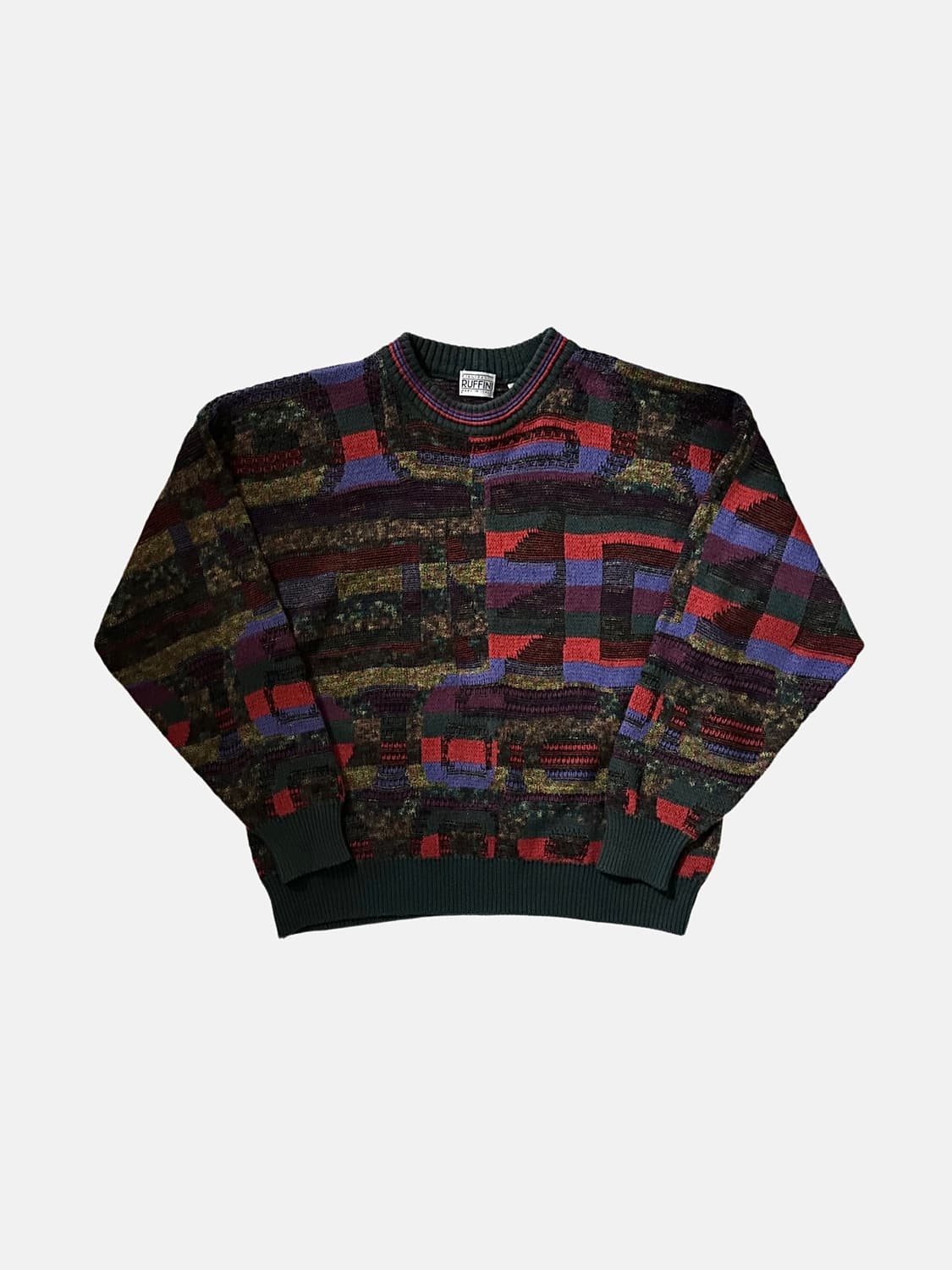 gianfranco ruffini 패턴 울 니트 일본빈티지 상품이미지1