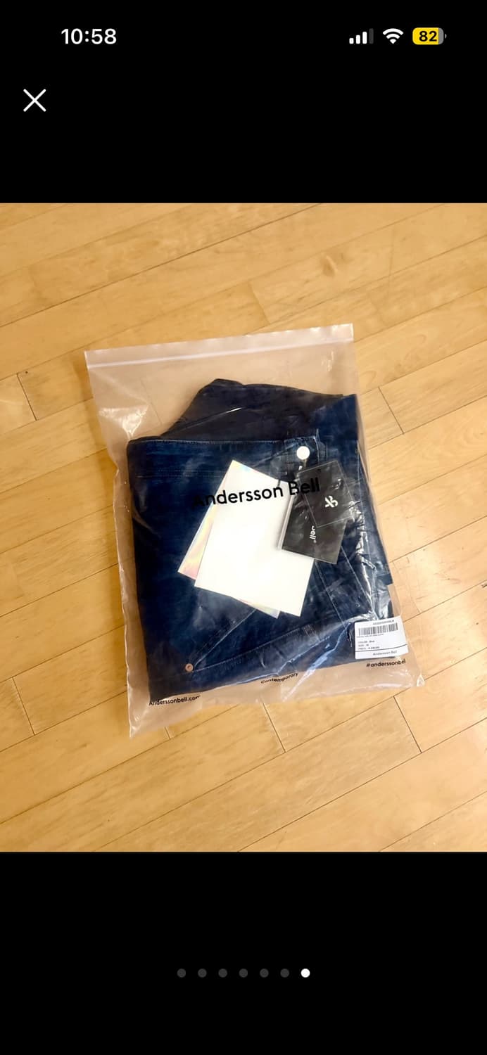 [앤더슨벨] 휴즈 보이 와이드 레그 진 (ADSB 블루 데님, 36) 상품이미지7