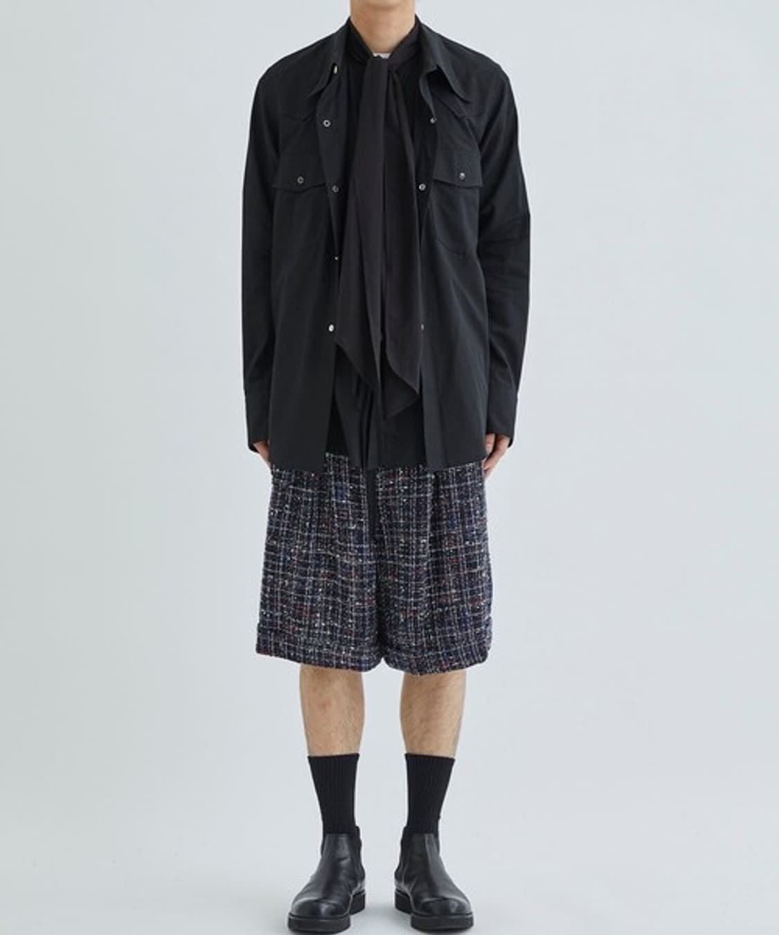 BED J.W. FORD 레이어드 웨스턴 셔츠 상품이미지3