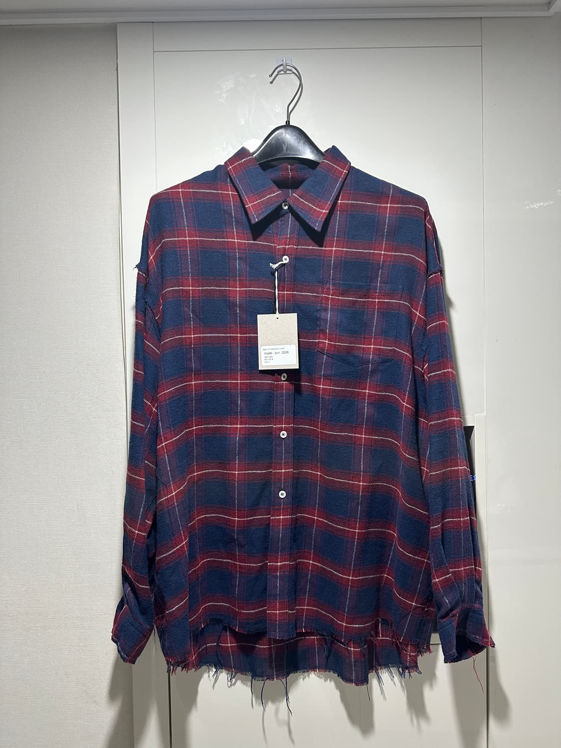 [마더스파더] Raw cut oversized shirt 상품이미지1