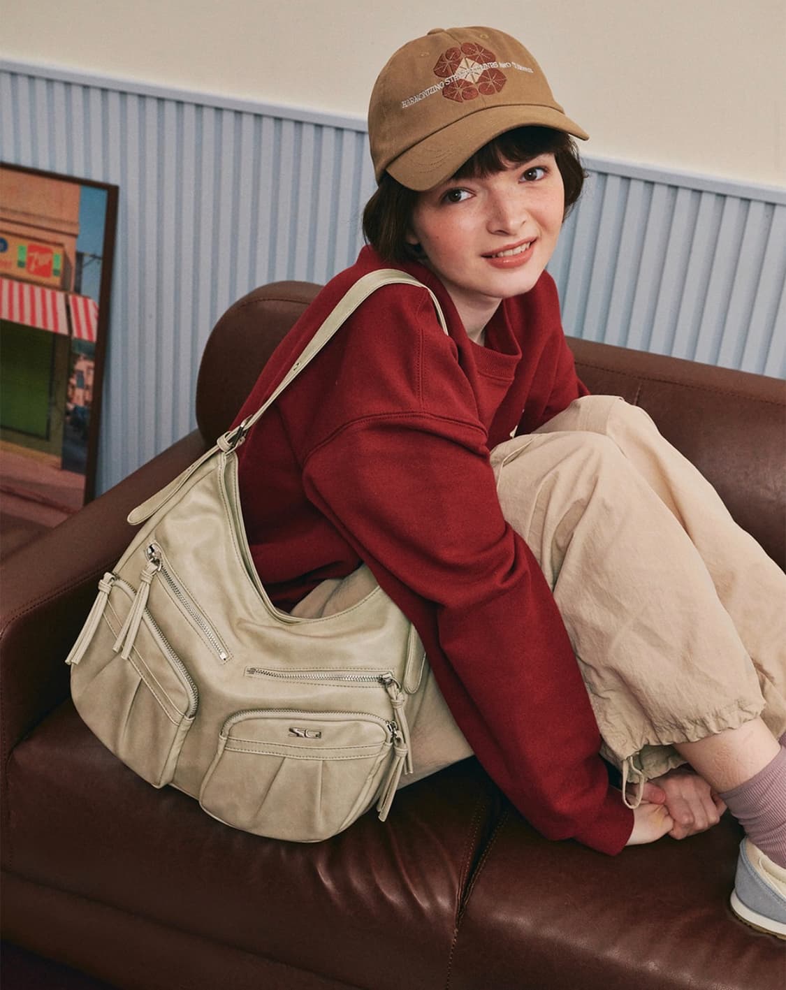 스퀘어라인 카바라 Cabara 숄더백 블랙 상품이미지3