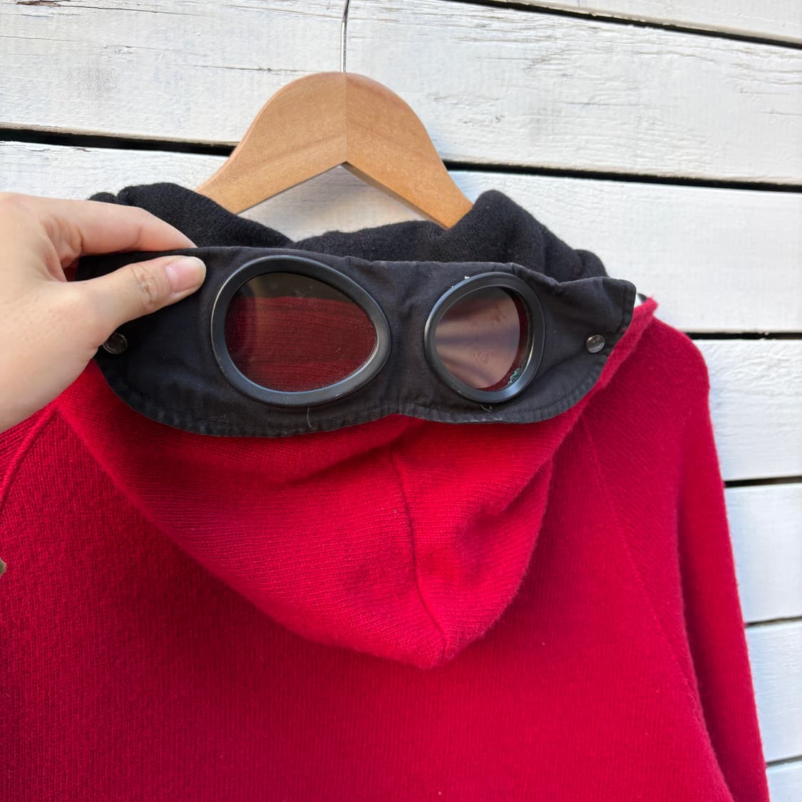 C.P Company CP컴퍼니 고글 니트 후드집업 상품이미지4