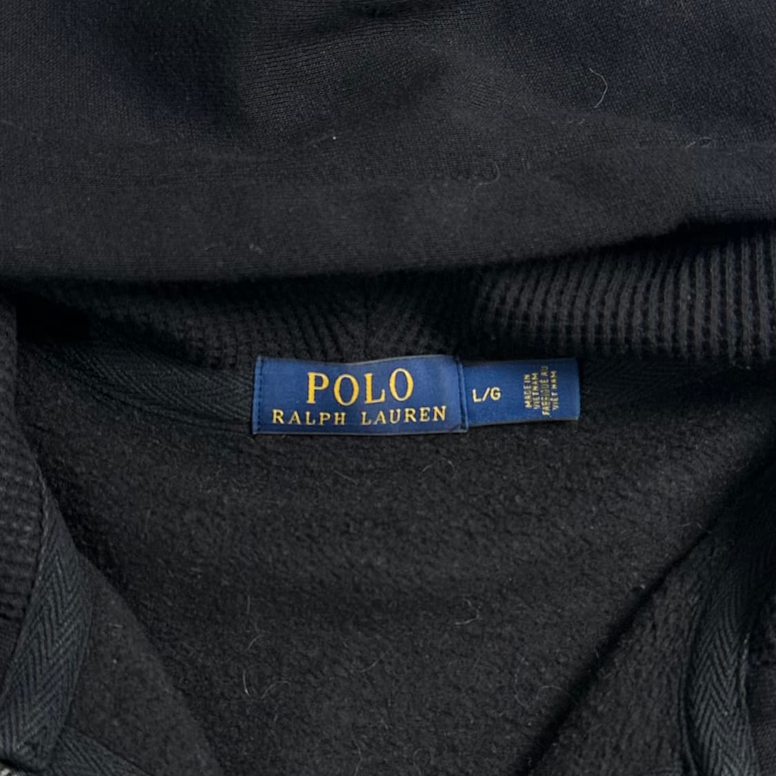 폴로 랄프로렌 빅포니 블랙 후드집업  상품이미지5