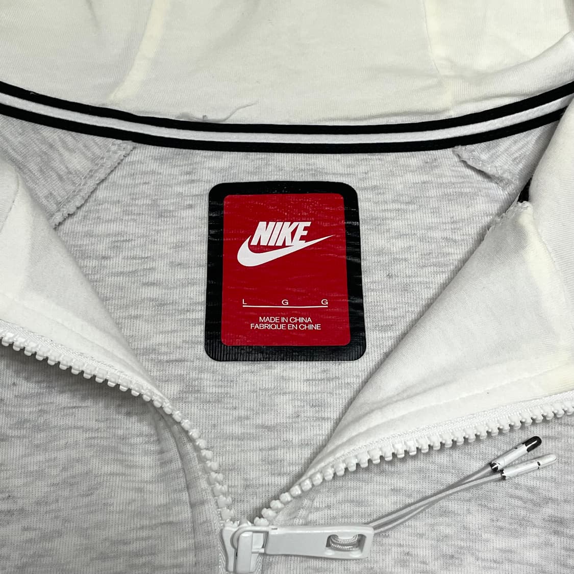 나이키 스몰로고 아이보리 테크팩 후드집업 여성L 상품이미지5