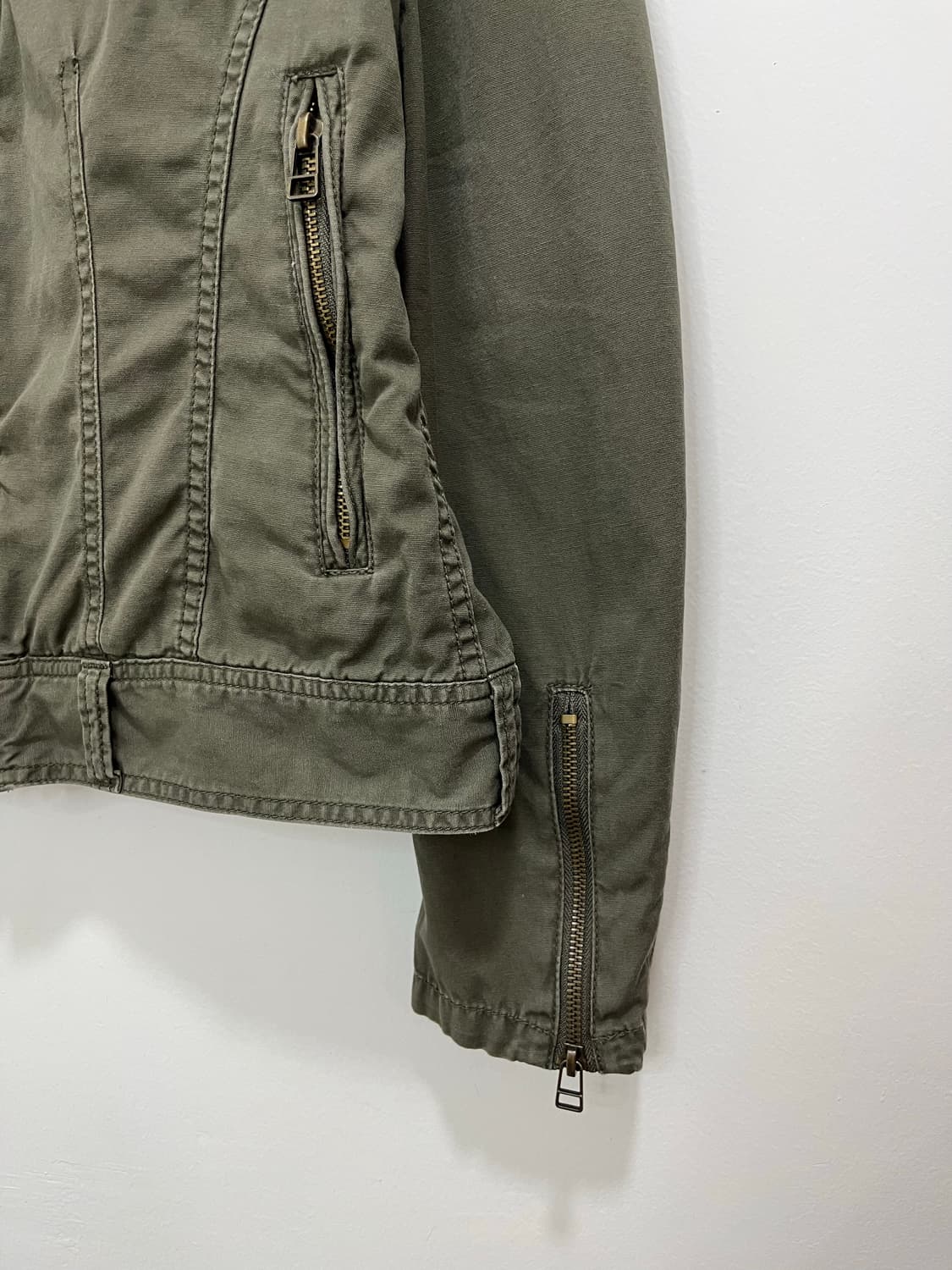 일본 빈티지 Spinash 락펑크 카고 넥버클 집업 자켓 상품이미지4