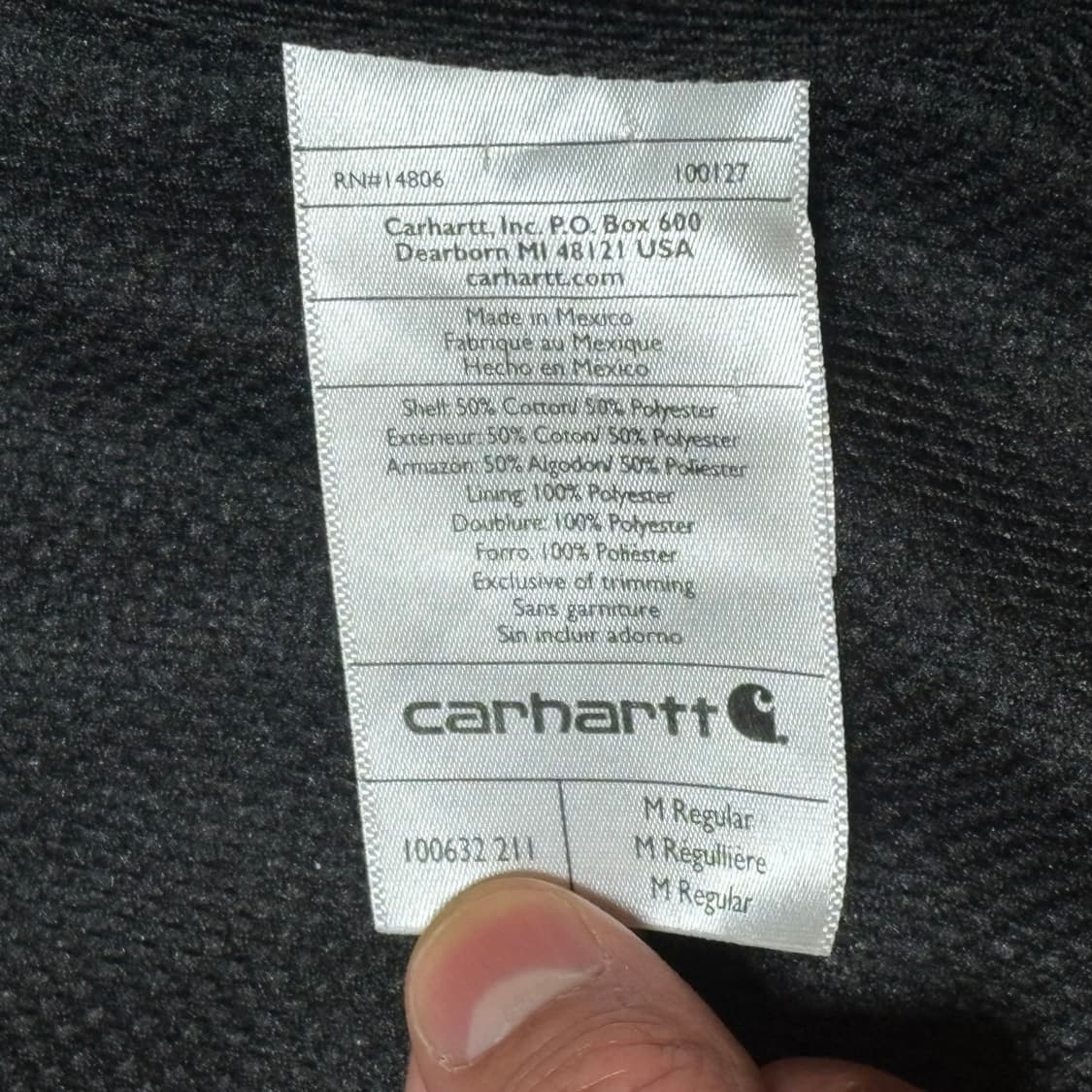 칼하트 레인디펜더 후드집업 M 상품이미지8