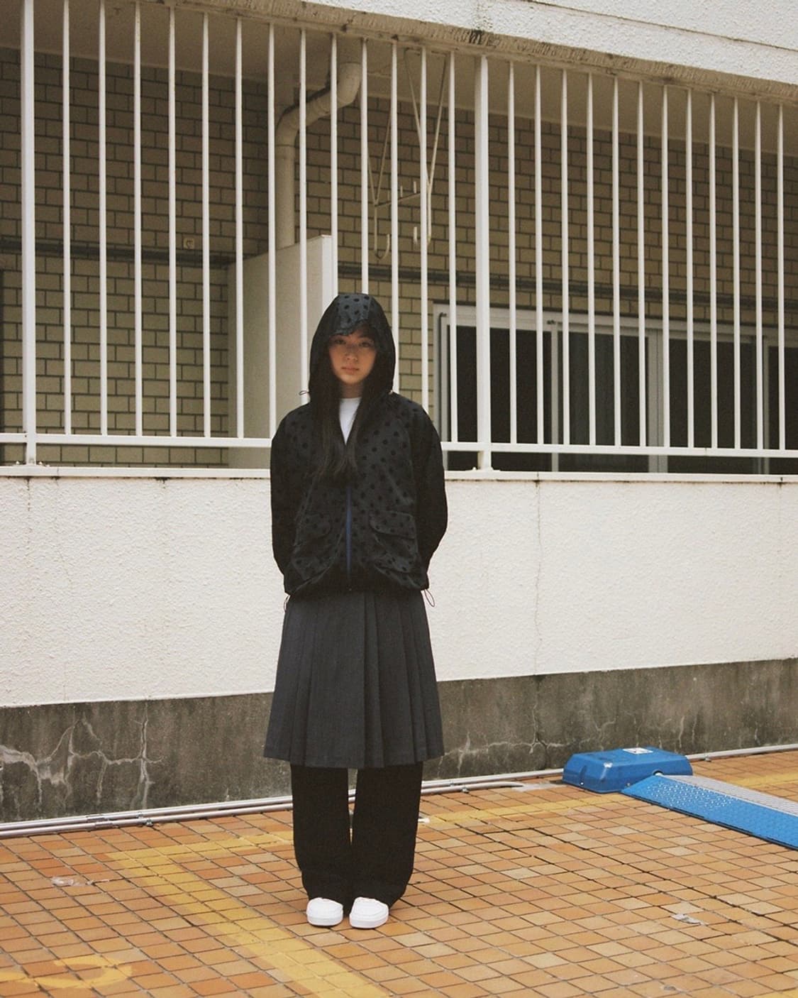 오헤시오 도트  dot frill hooded windbreaker  상품이미지8