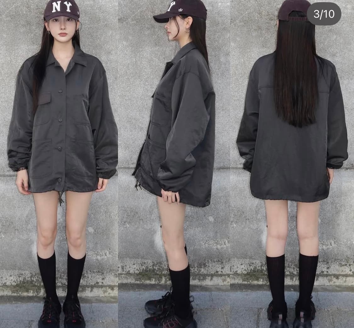 유프로젝트 yue 스테디 점퍼 야상 자켓 빈티지카키 상품이미지1