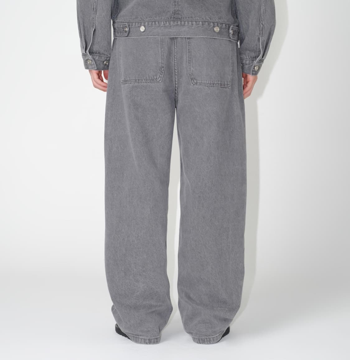 밀로 리플렉트 커브드 팬츠 그레이 상품이미지2