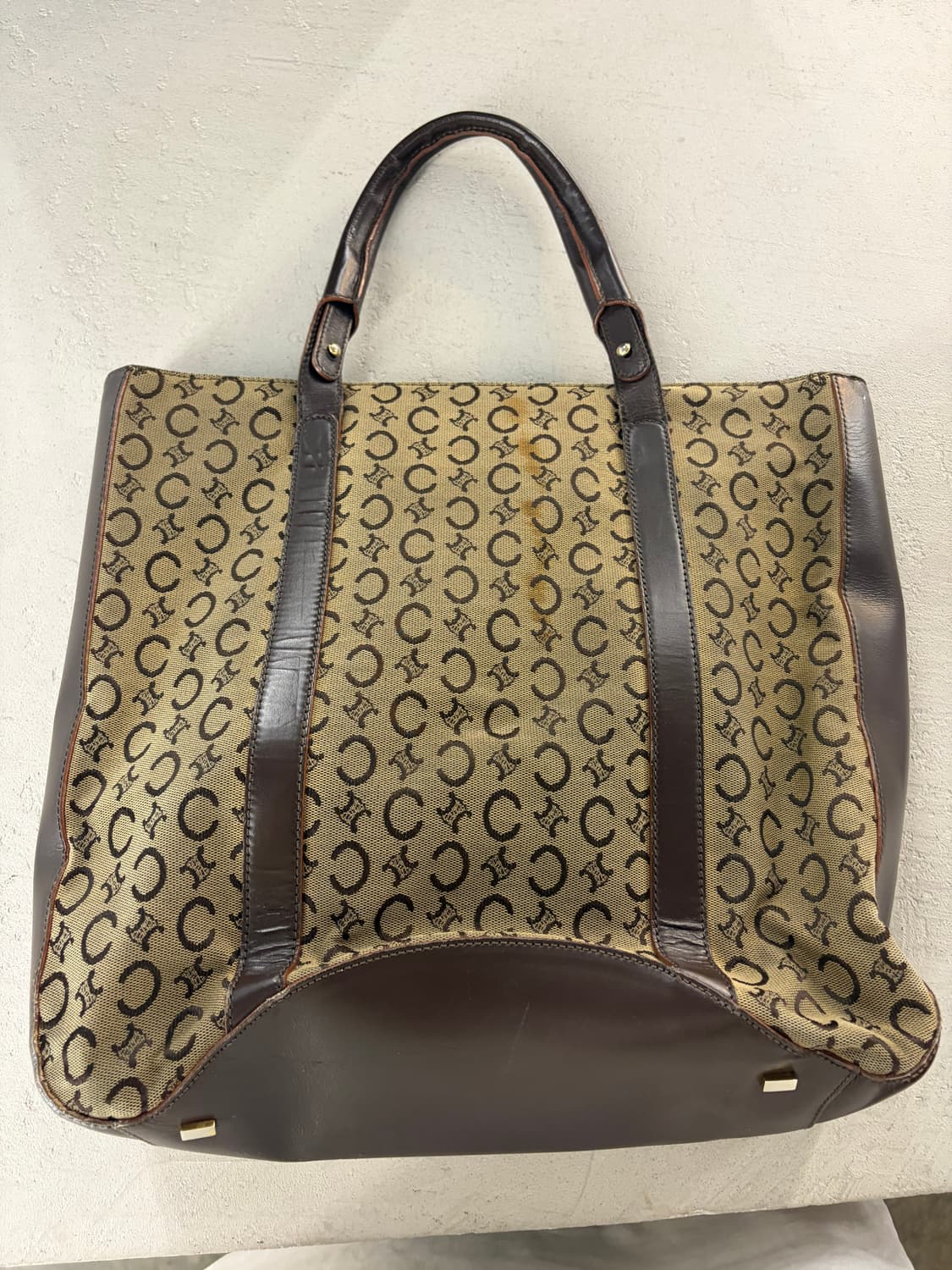 올드셀린느 정품 트리오페 토트백 브라운 상품이미지2