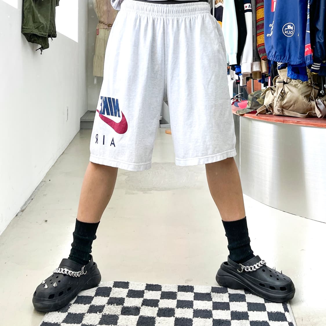 나이키 90s 제팬 라인 빅스우시 그레이 하프 팬츠 상품이미지2