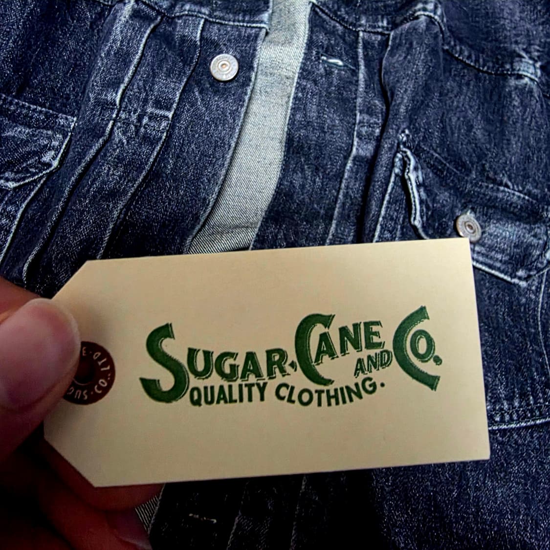 슈가케인 14.25Oz 워싱 블랙 데님 2세대 자켓 (42) 상품이미지6