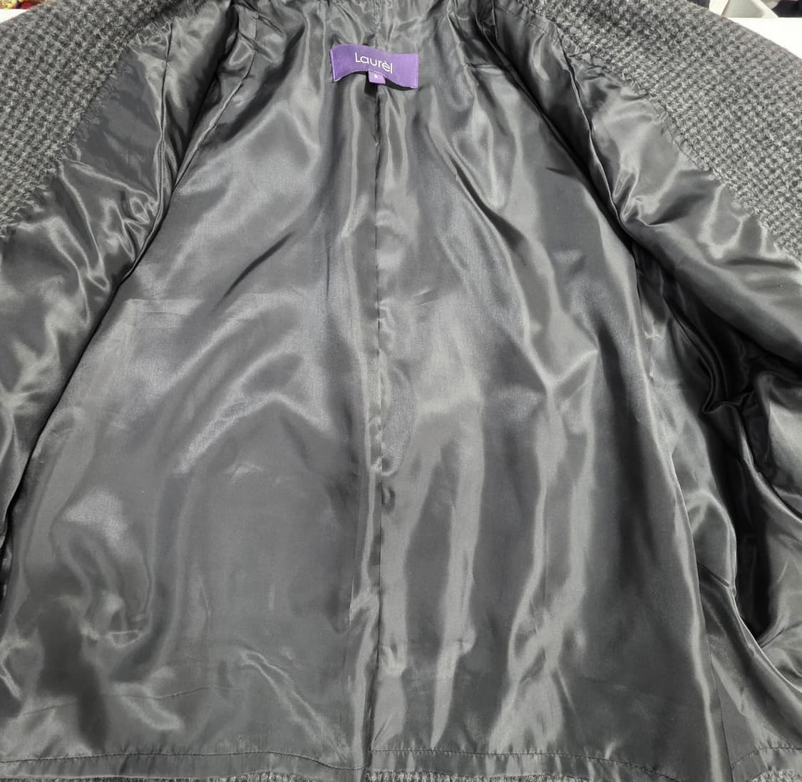 1661 LAUREL 여성 울 블렌드 하운드체크 더블 코트 S 상품이미지6