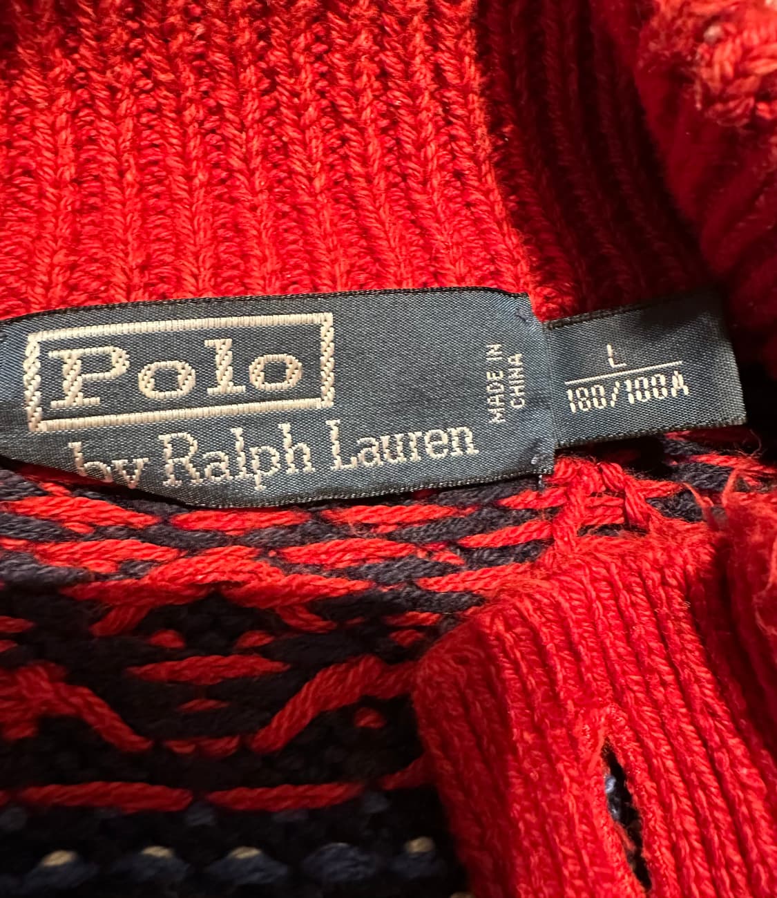 폴로랄프로렌 콘초 버튼 니트 가디건 L 상품이미지3