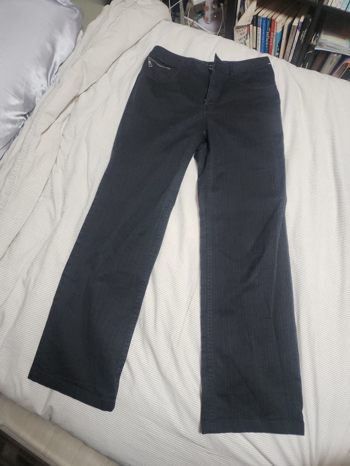 edwin black pinstripe pants 상품이미지1