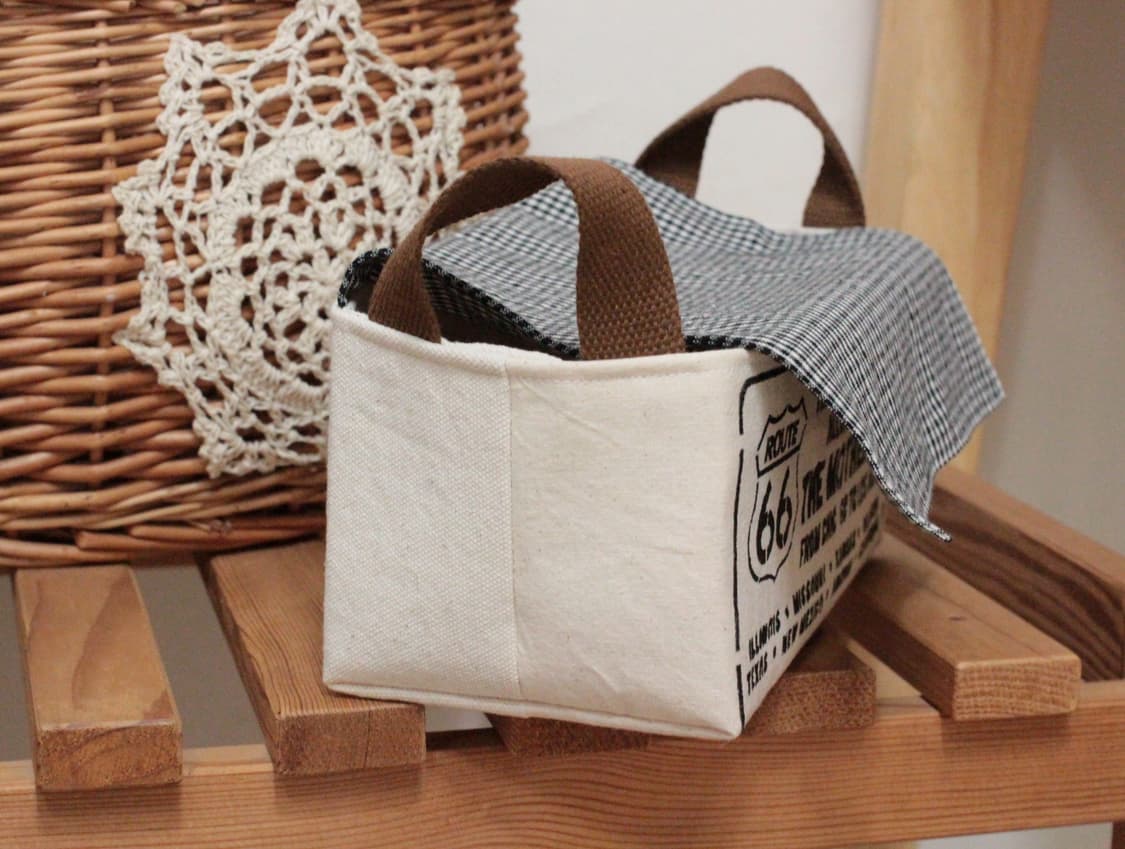 핸드메이드 광목 패브릭 바구니 상품이미지8