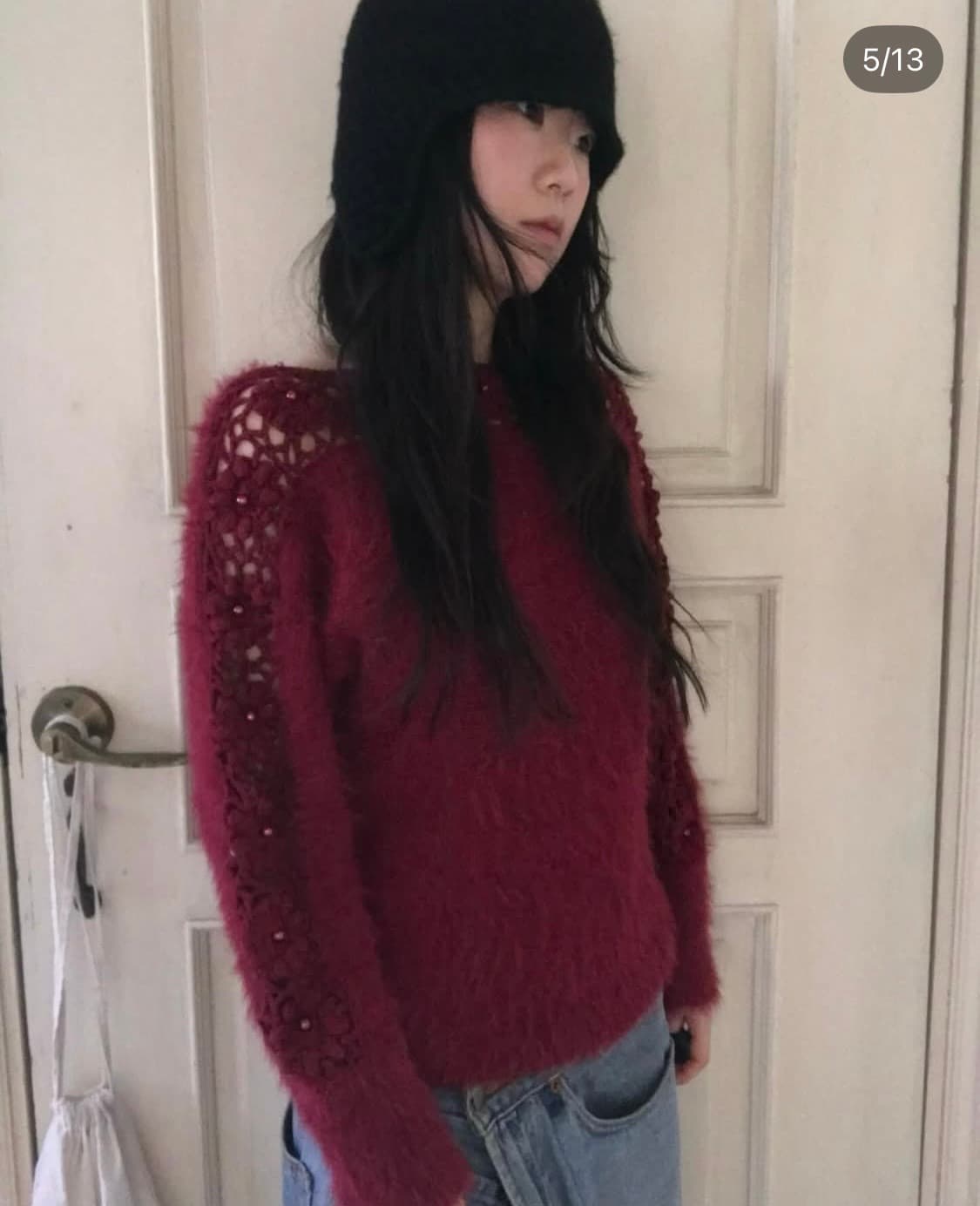 vintage flower net knit 상품이미지5