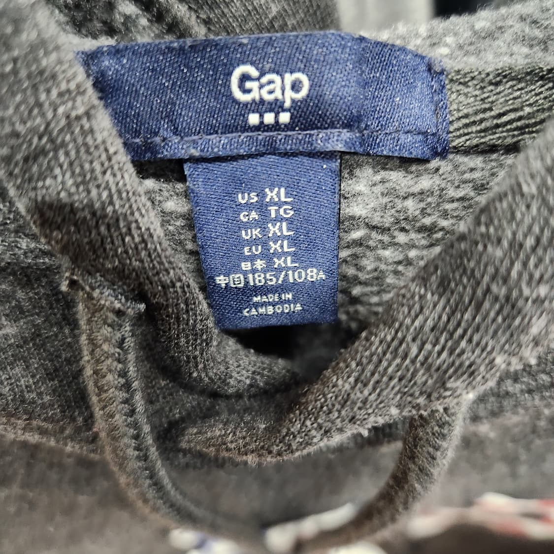 GAP 갭 성조기 빅로고 후드티 XL(2XL) 상품이미지5