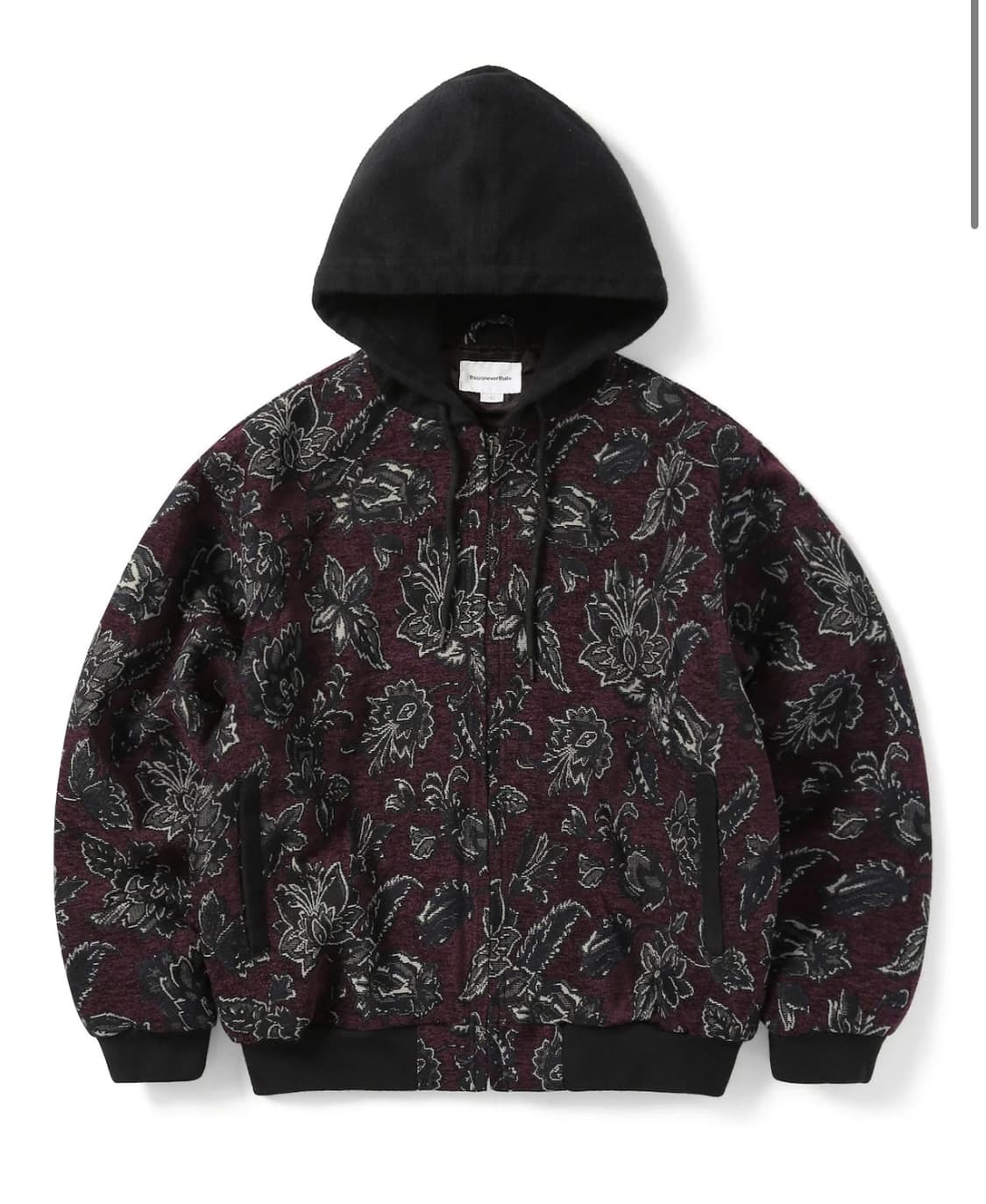 Floral Work Jacket Burgund 상품이미지1