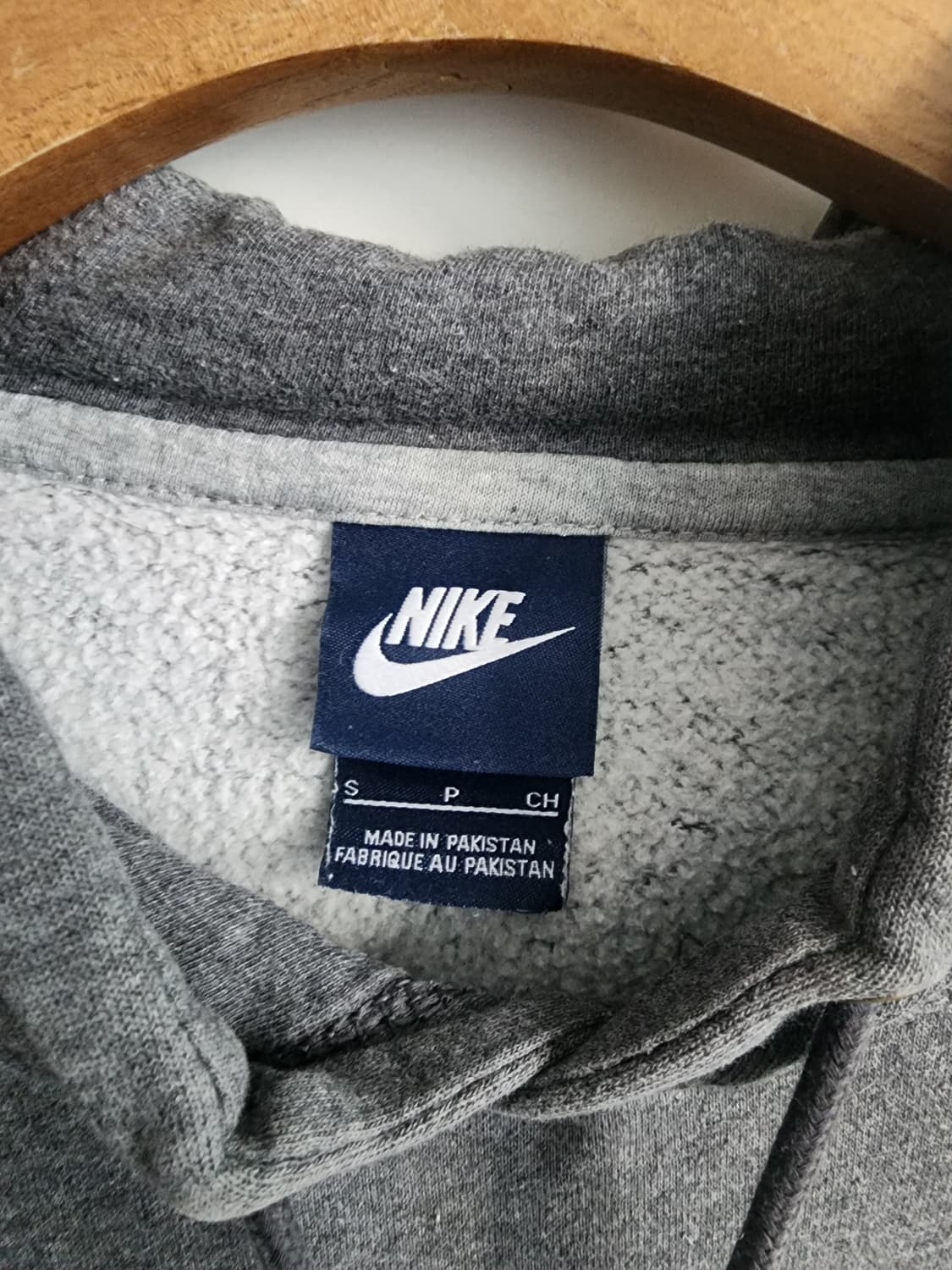 나이키 기모 맨투맨 후드. 그레이 상품이미지4