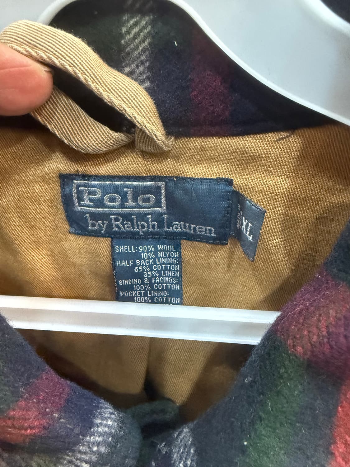 105 정품 폴로랄프로렌 빈티지 울 타탄 체크 헌팅자켓 팝니다 상품이미지2