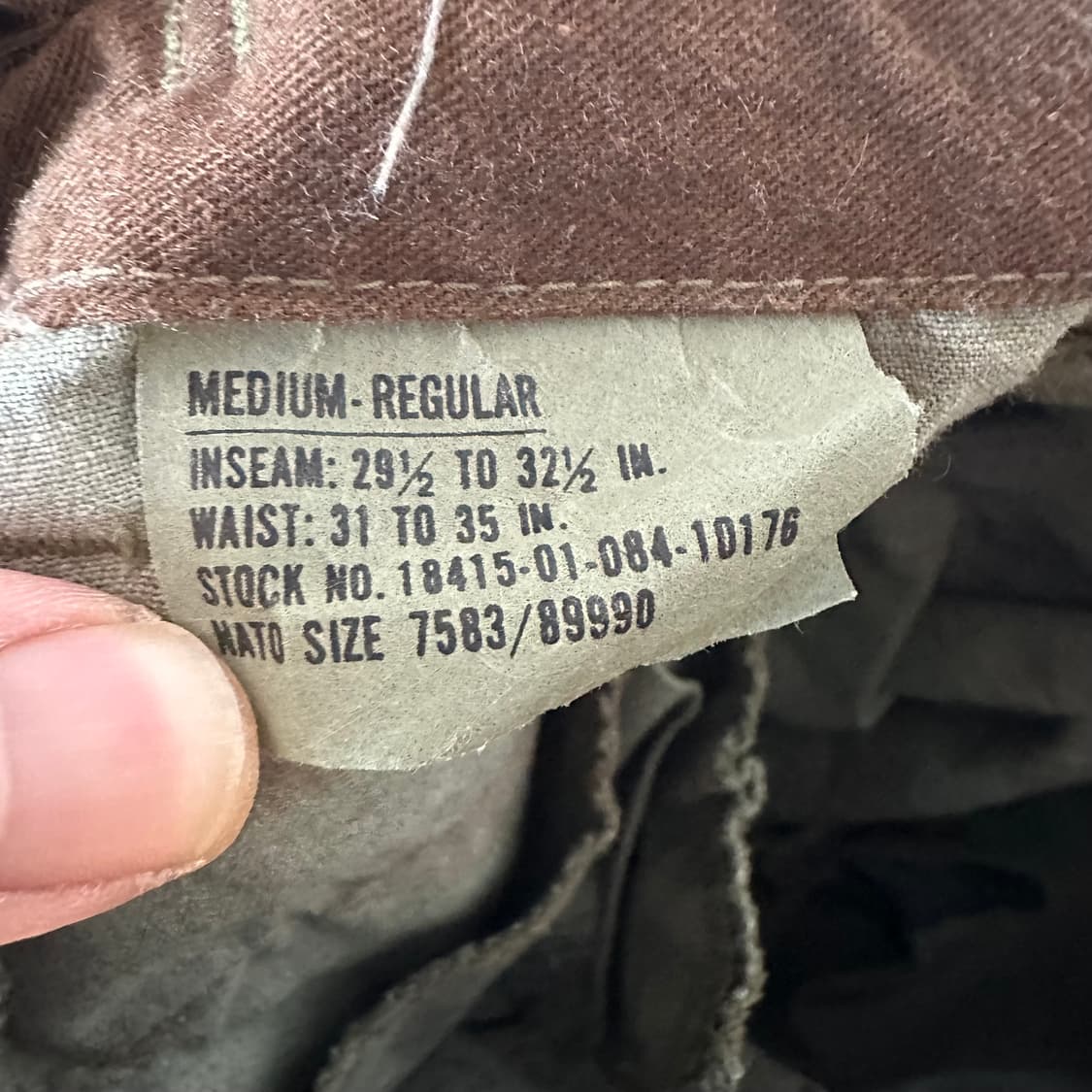 M레귤러 미군 오리지날 카고 팬츠 상품이미지5