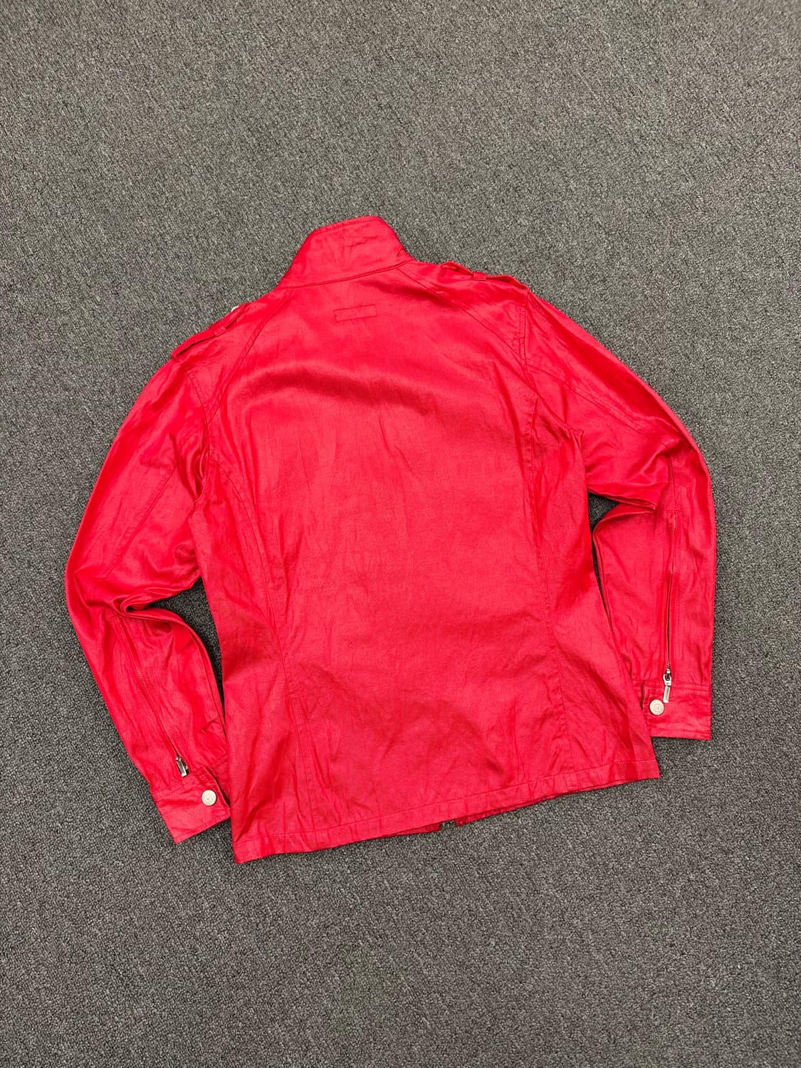 M)토네이도마트 빈티지 Y2K 레드 여성 집업자켓 상품이미지5